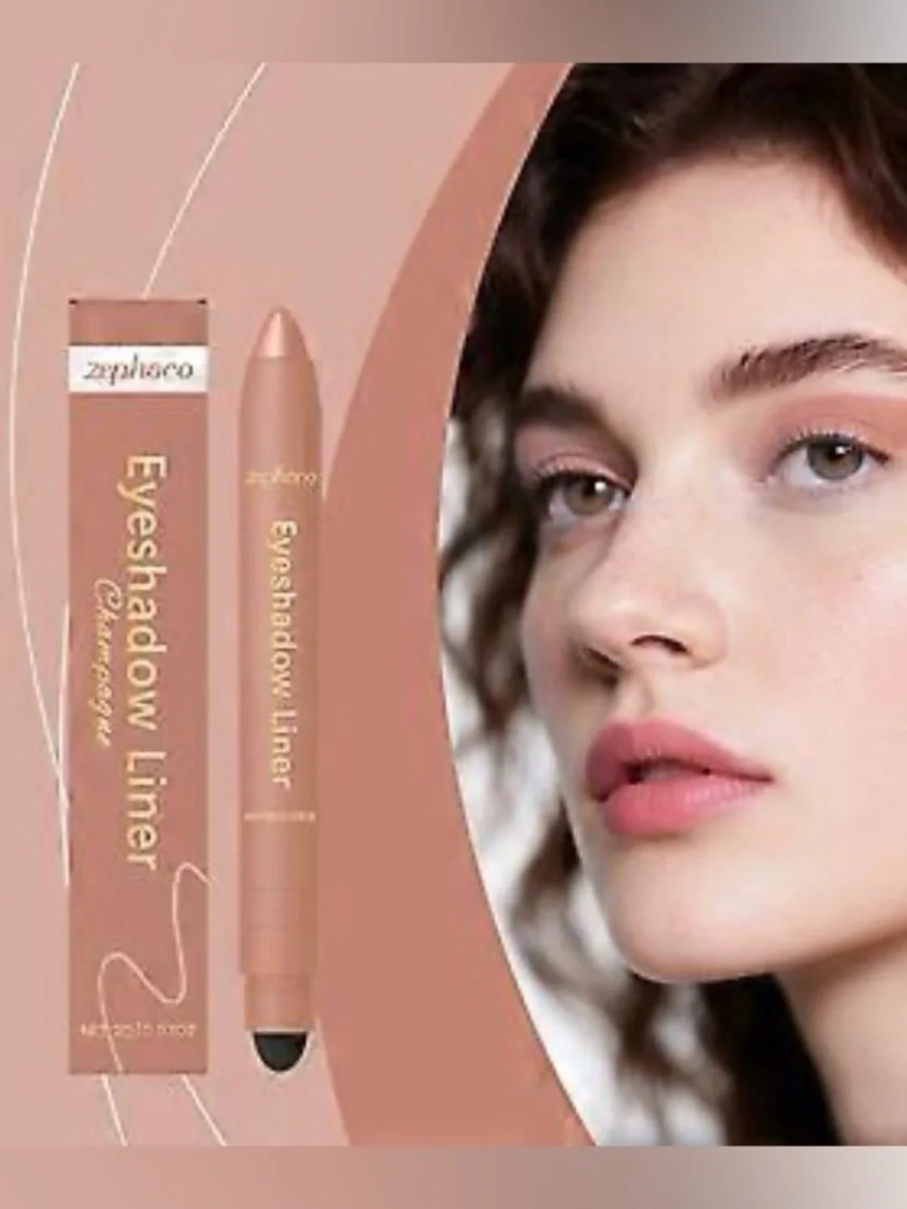 Zephoco Eyeshadow Liner Duo in Warm Champagne & Deep Golden Tiger’s Eye